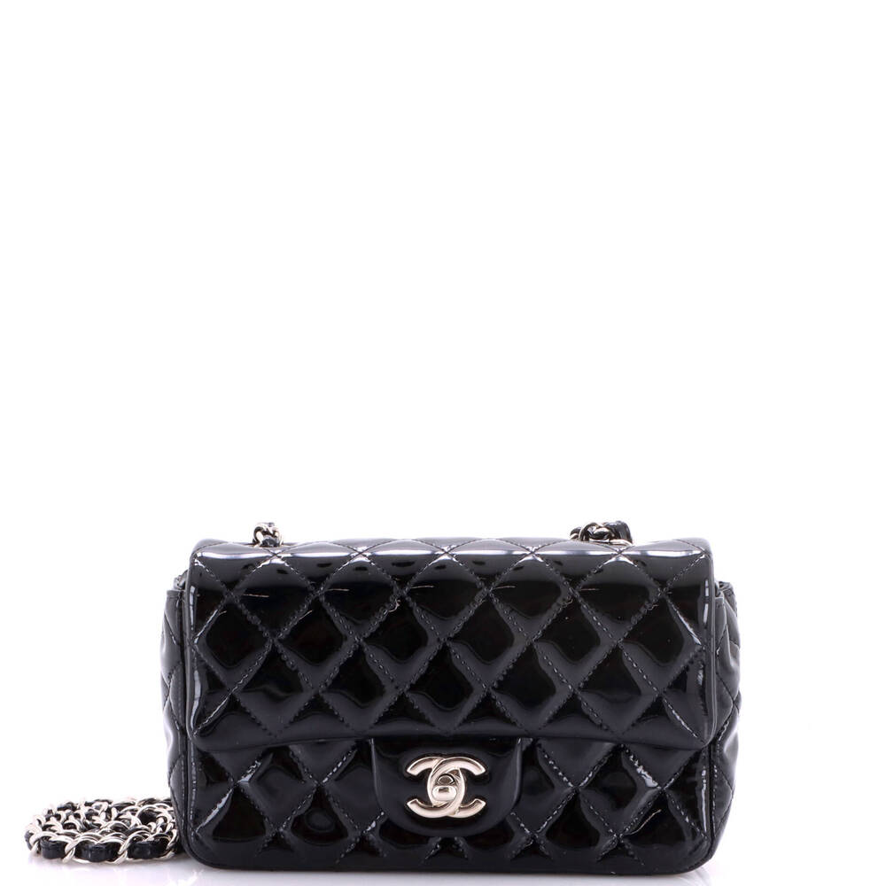 Chanel Mini Classic Single Flap Bag Quilted Patent